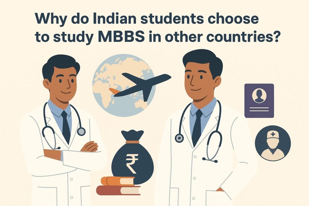 Why do Indian students choose to study MBBS in other countries ?