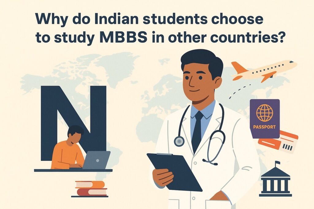 Why do Indian students choose to study MBBS in other countries ?