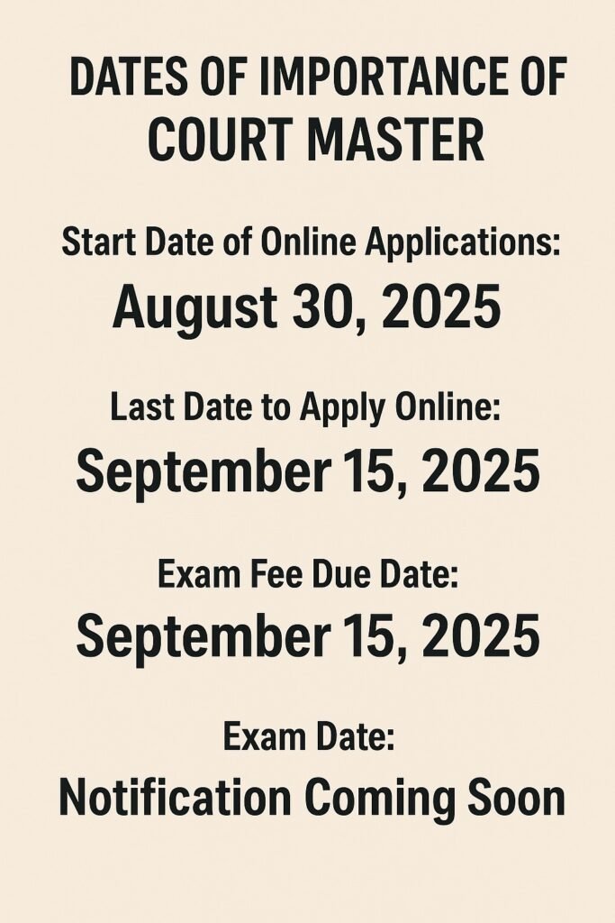 Apply to the Supreme Court in 2025 : Court Master Applications Are Now Open, Verify Eligibility, and Apply Here