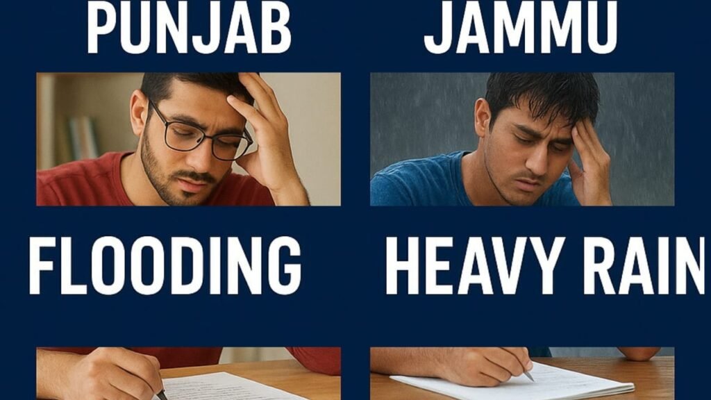 ICAI : In Punjab and Jammu, ICAI postpones the CA Final and Intermediate Exams because of flooding and heavy rain.