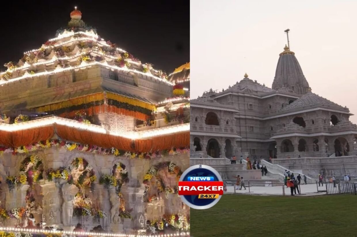 Ayodhya ram mandir : Heavy vehicles are prohibited and traffic is diverted before to the best historic Ram Temple flag-raising event