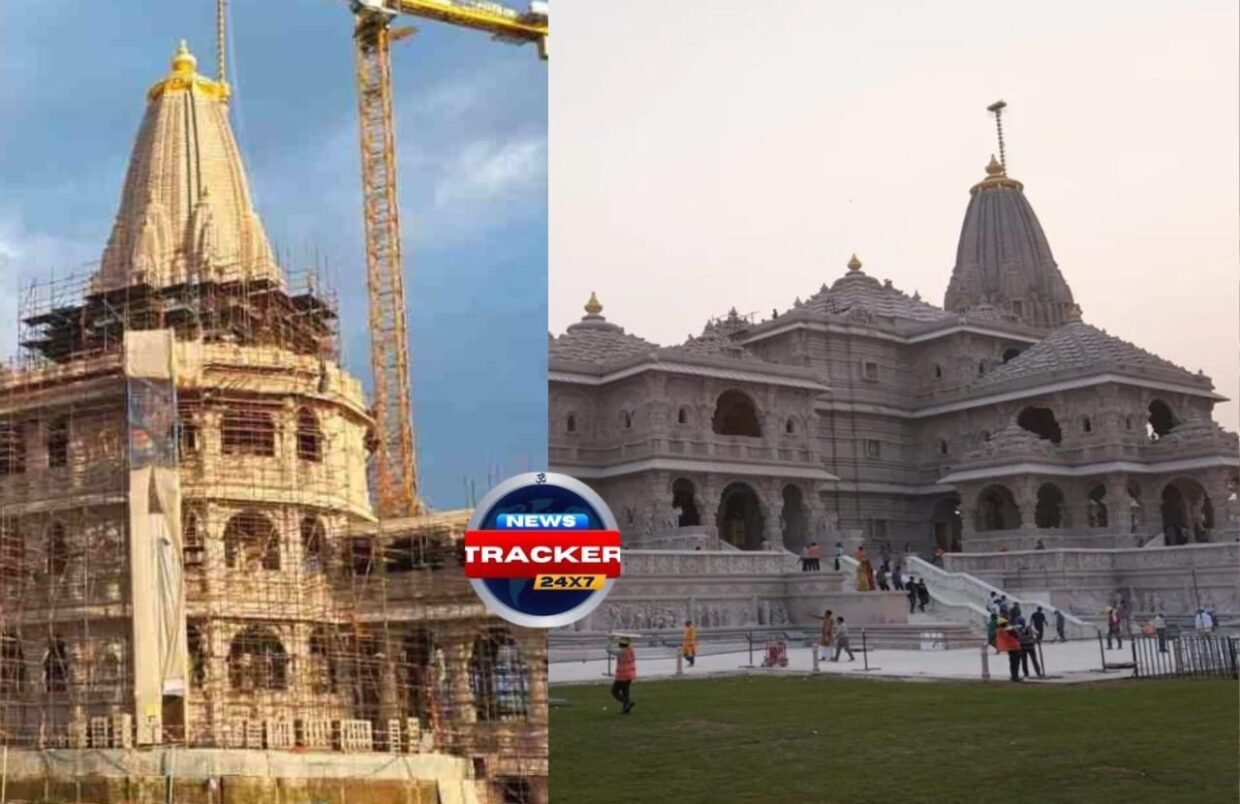 Ayodhya ram mandir : Heavy vehicles are prohibited and traffic is diverted before to the best historic Ram Temple flag-raising event