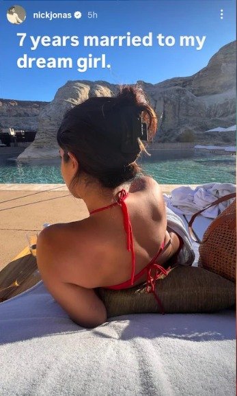 Nick Jonas commemorates His Seventh Wedding Anniversary With "Dream Girl" Priyanka Chopra, See best Loved-Up Post