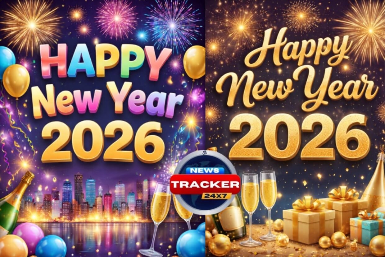 Happy New Year 2026! People around greet the new year with joy and optimism.