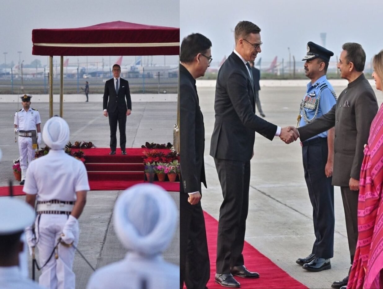 Finnish President Alexander Stubb reaches New Delhi, to attend Raisina Dialogue 2026 as Chief Guest