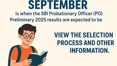 September is when the SBI Probationary Officer (PO) preliminary 2025 results are expected to be released. View the selection process and other best information.