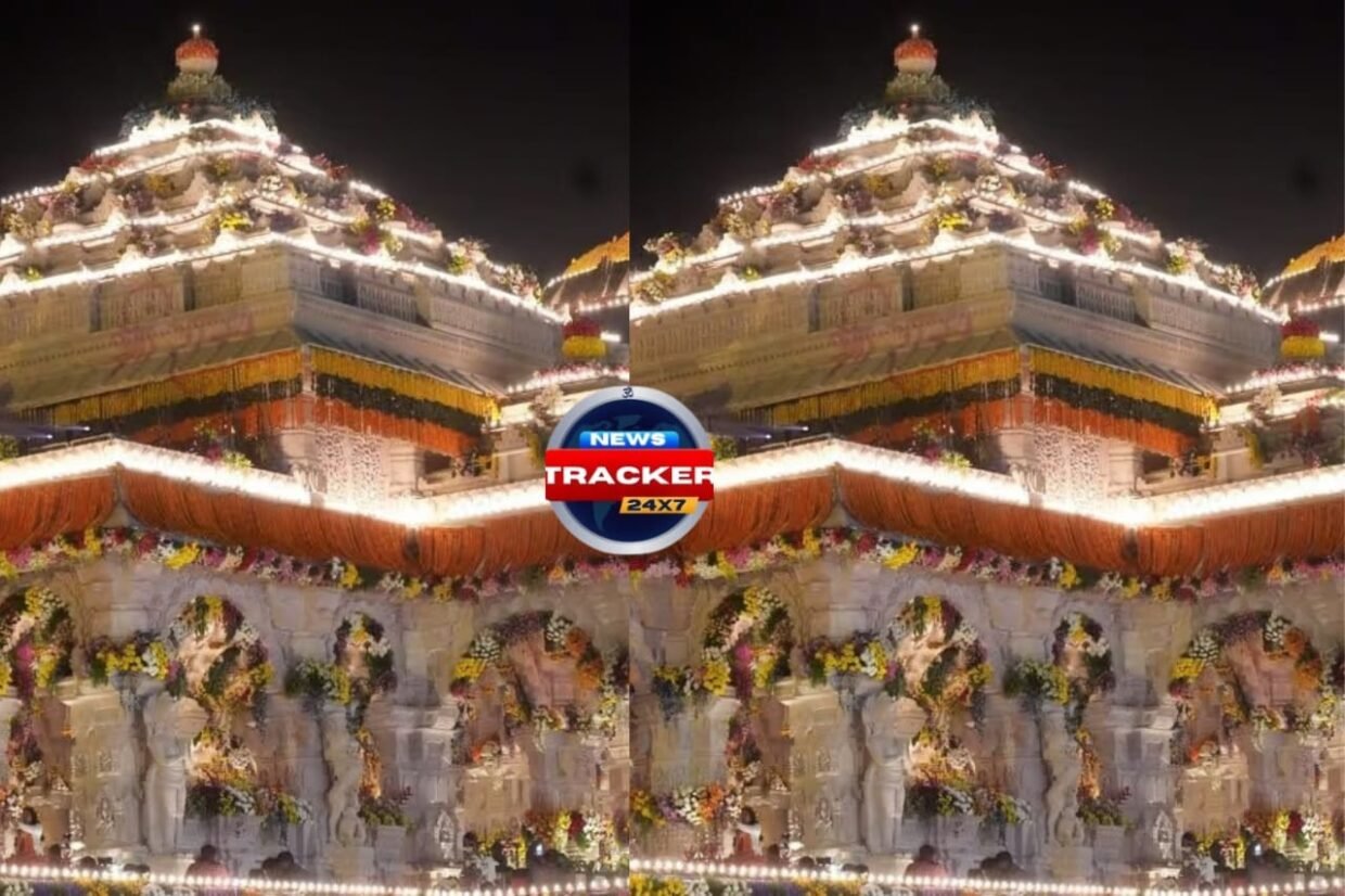 Ayodhya ram mandir : Heavy vehicles are prohibited and traffic is diverted before to the best historic Ram Temple flag-raising event