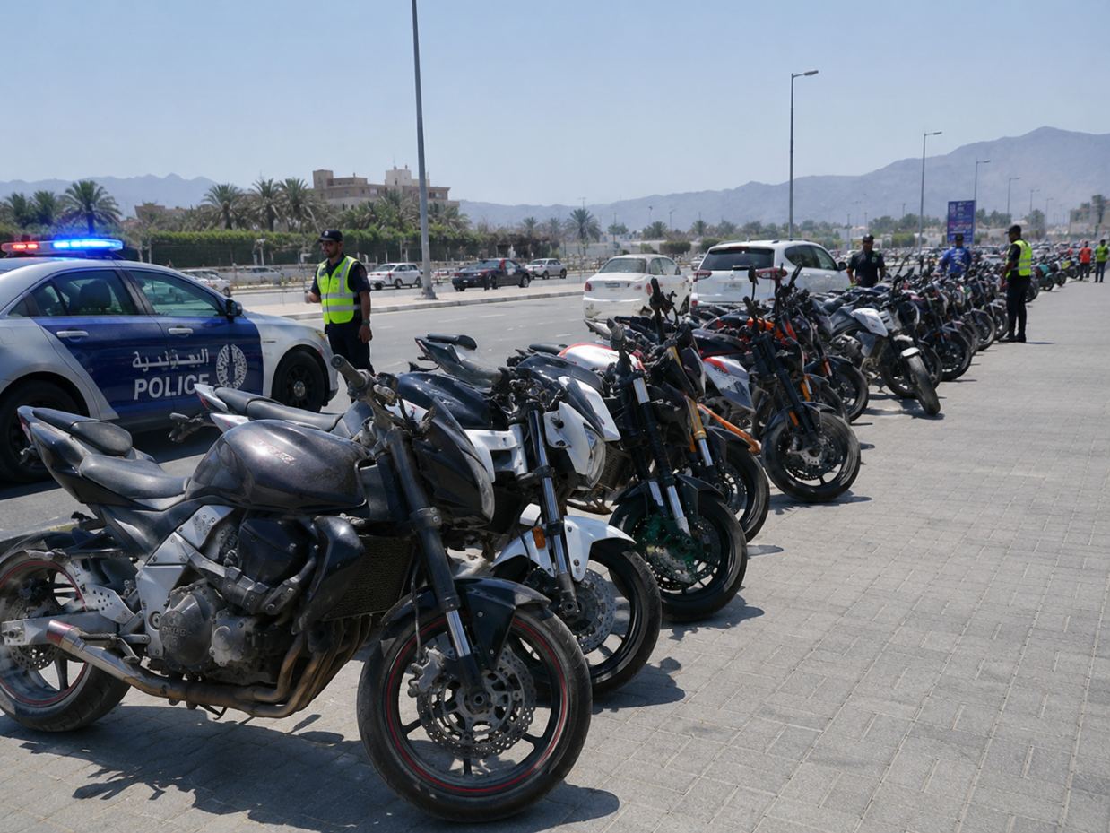 UAE Motorcycle Crackdown: Ras Al Khaimah Police Confiscate 170 Bikes in Major Safety Drive