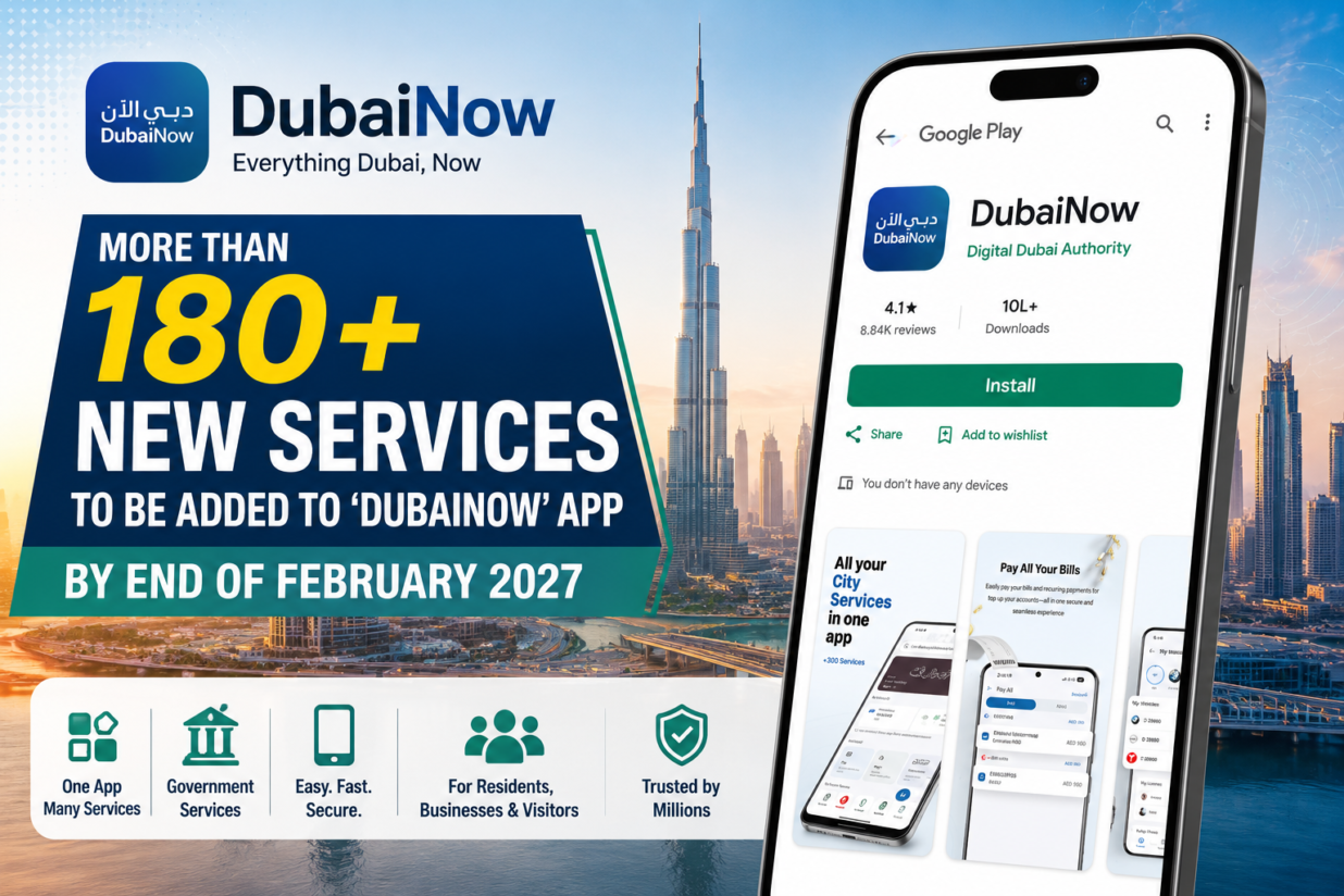 DubaiNow App to Introduce 180+ New Services by February 2027