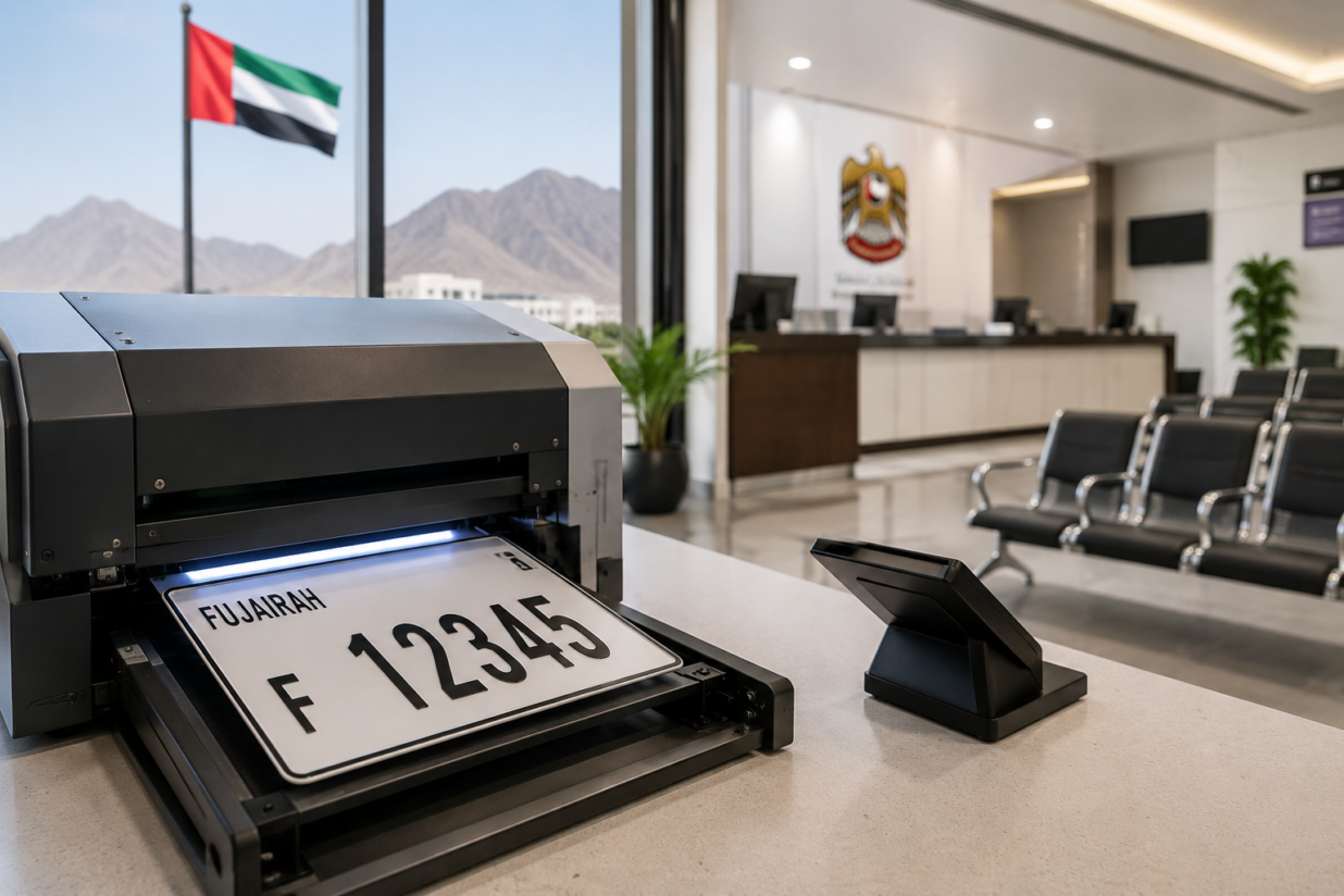 Fujairah Smart Car Plate Service Makes Car Plate Printing Faster and Easier
