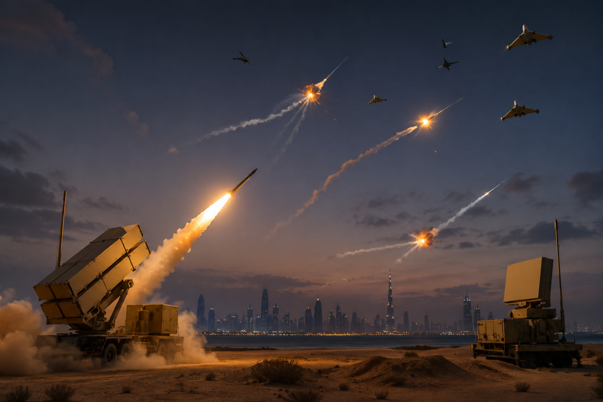 UAE Air Defence Systems Intercept Iran-Launched Missiles and Drones