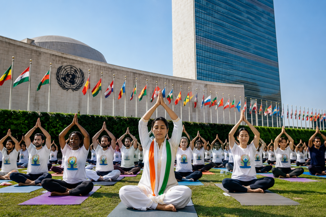 India Leads International Yoga Day Celebration at United Nations