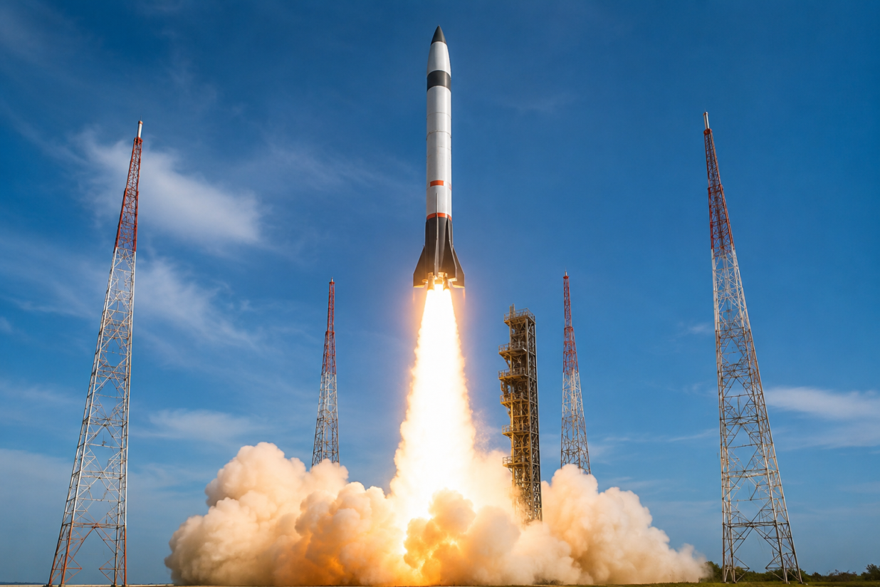 Skyroot Vikram-1 Successfully Lifts Off as India's First Private Orbital Rocket