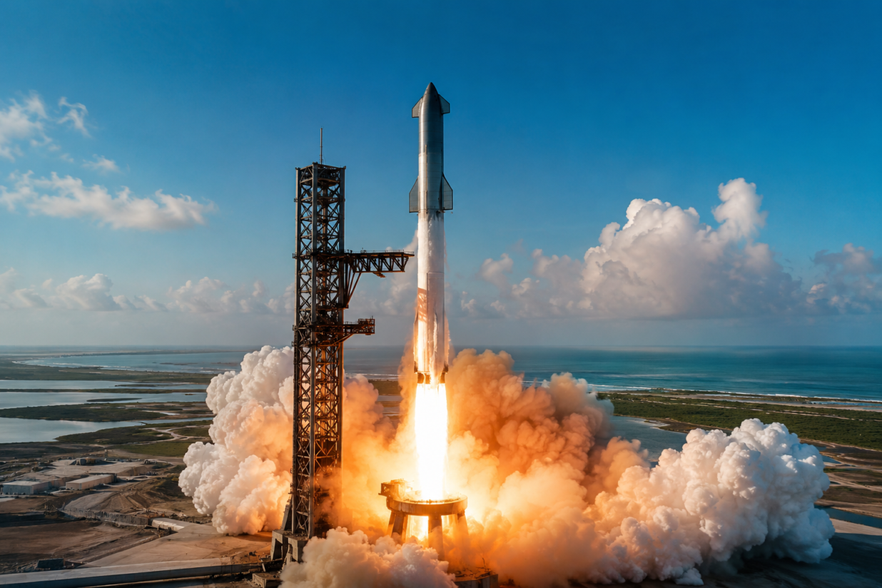 SpaceX Starship Advances With 13th Test as Upgraded Starlinks Debut in Flight