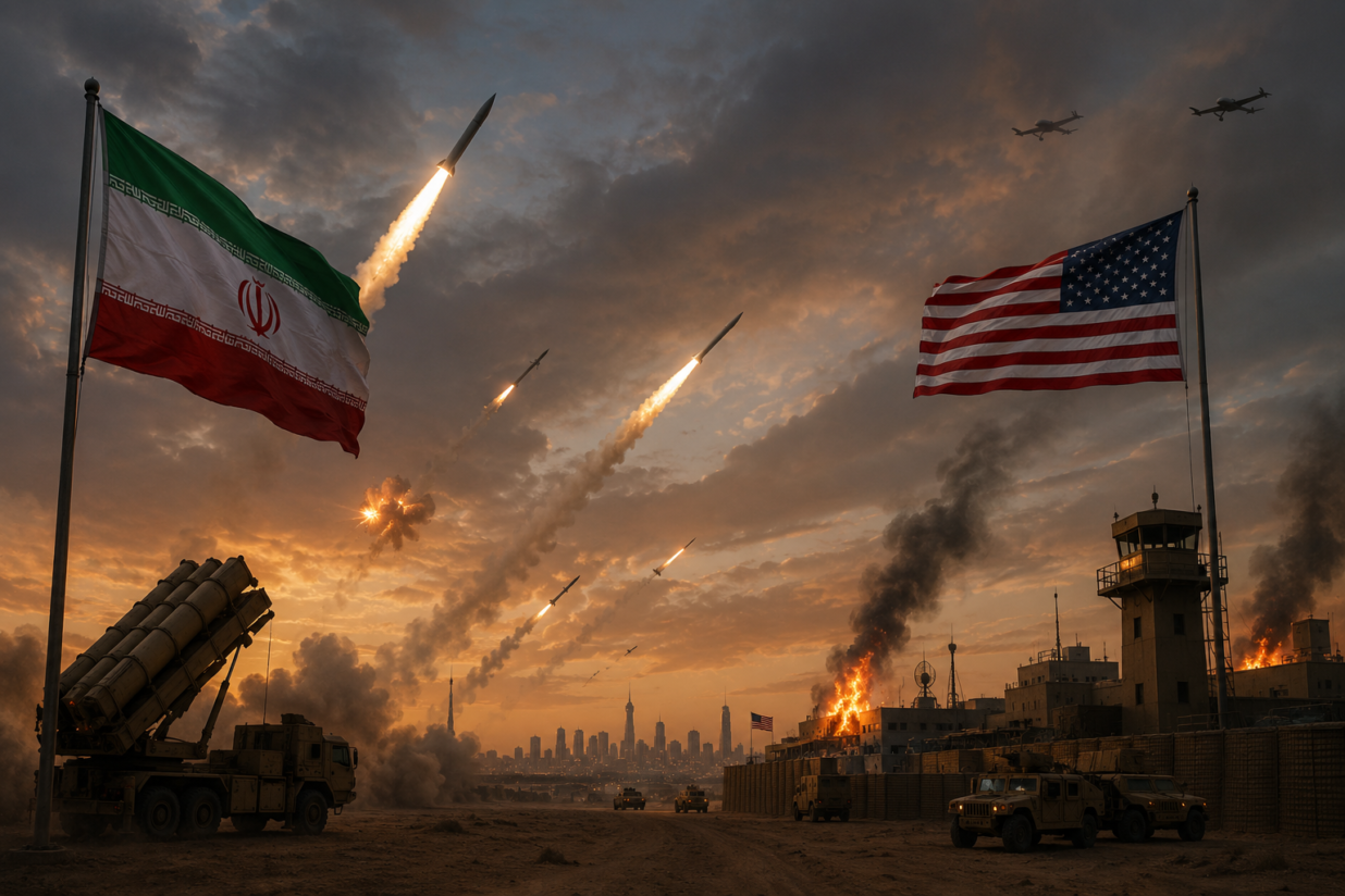 Iran US Conflict: Tehran Launches Strikes on US Bases in Kuwait and Bahrain