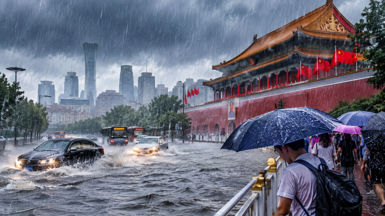 Beijing Heavy Rain Warning: One-Third of Annual Rainfall Expected in the Next 24 Hours