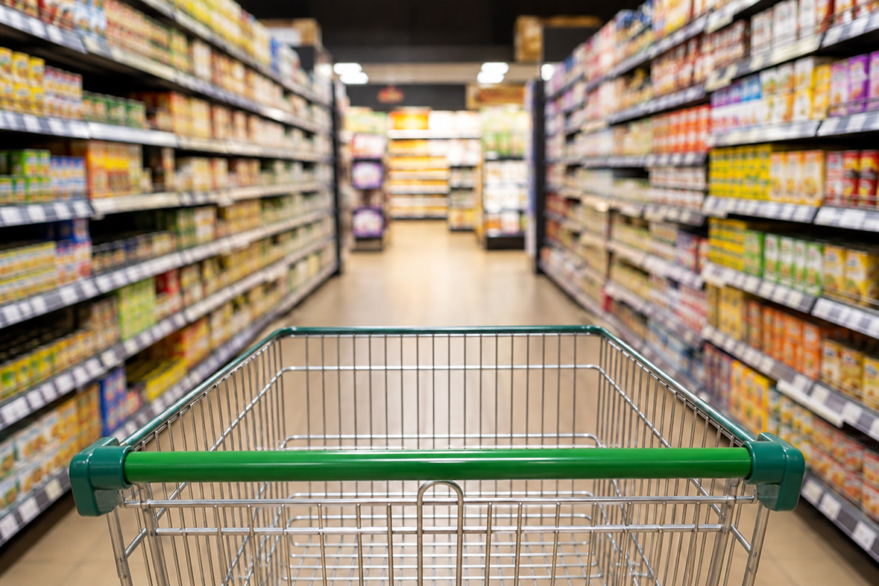 UK Grocery Inflation Eases Further as Food Price Growth Slows