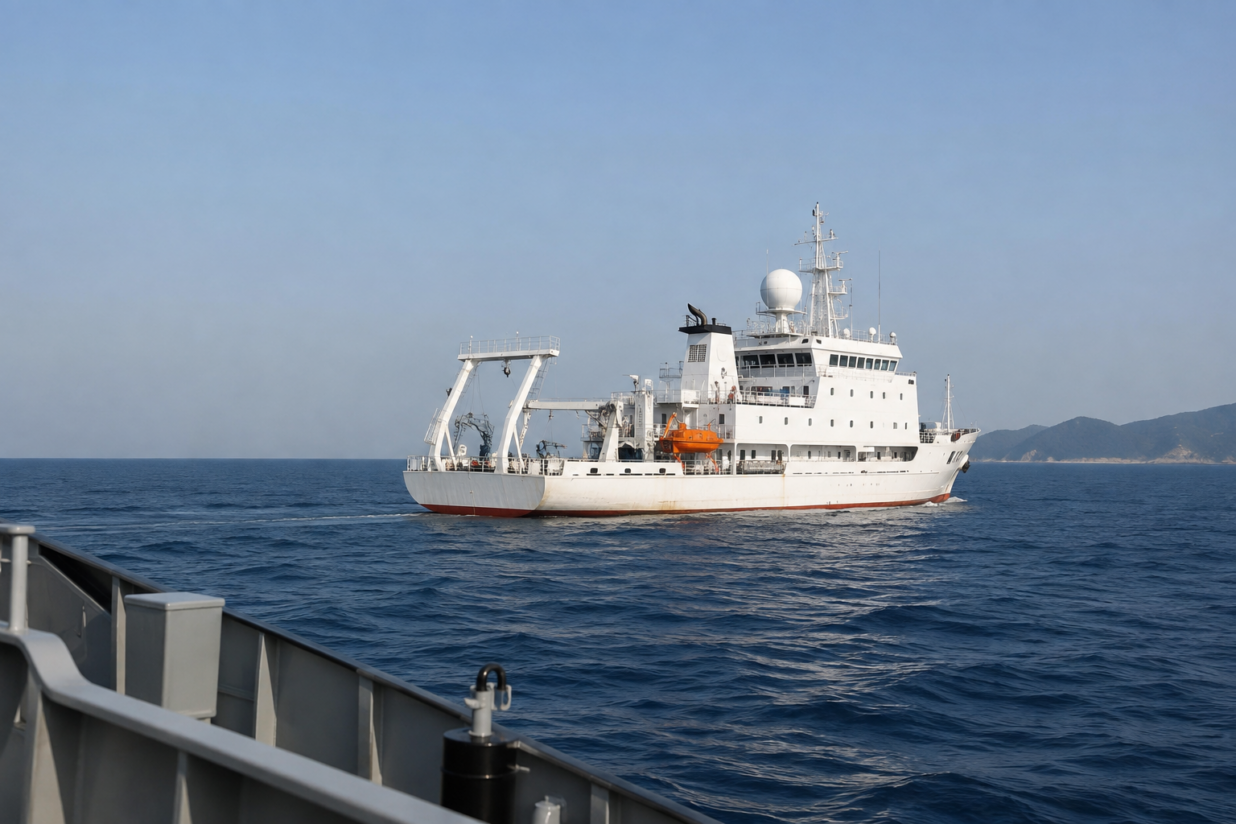 Taiwan Warns Chinese Research Ship Sailing Near Its Western Waters