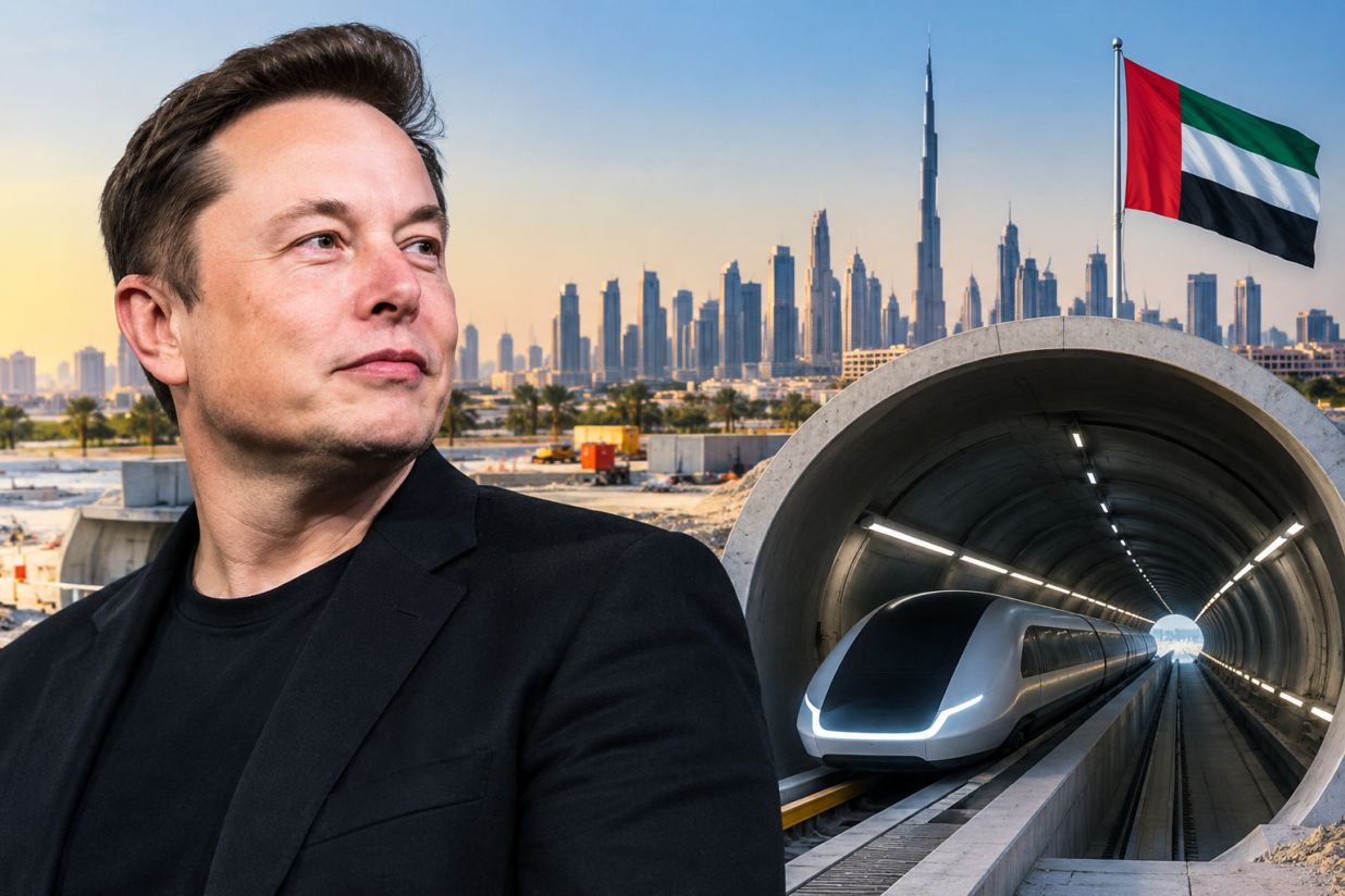 Boring Company UAE Plans 150km Tunnel Network After $3 Billion Funding