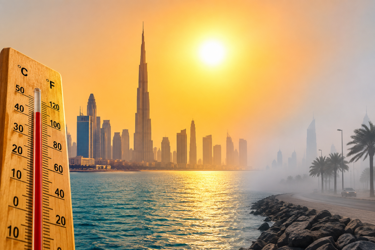 UAE Weather Forecast: Temperatures Could Reach 47°C as Fog and Stronger Winds Expected