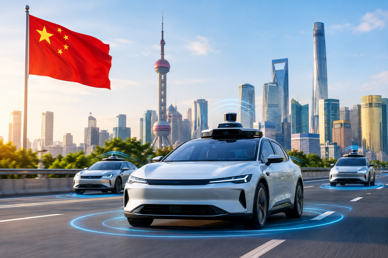 China Self-Driving Vehicles Target Mass Deployment by 2030