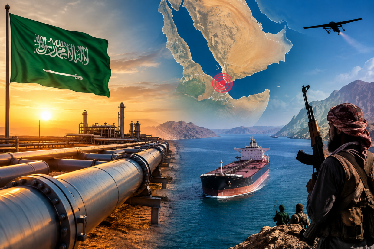 Saudi Oil Pipeline Shut After Attack as Houthis Tighten Red Sea Grip