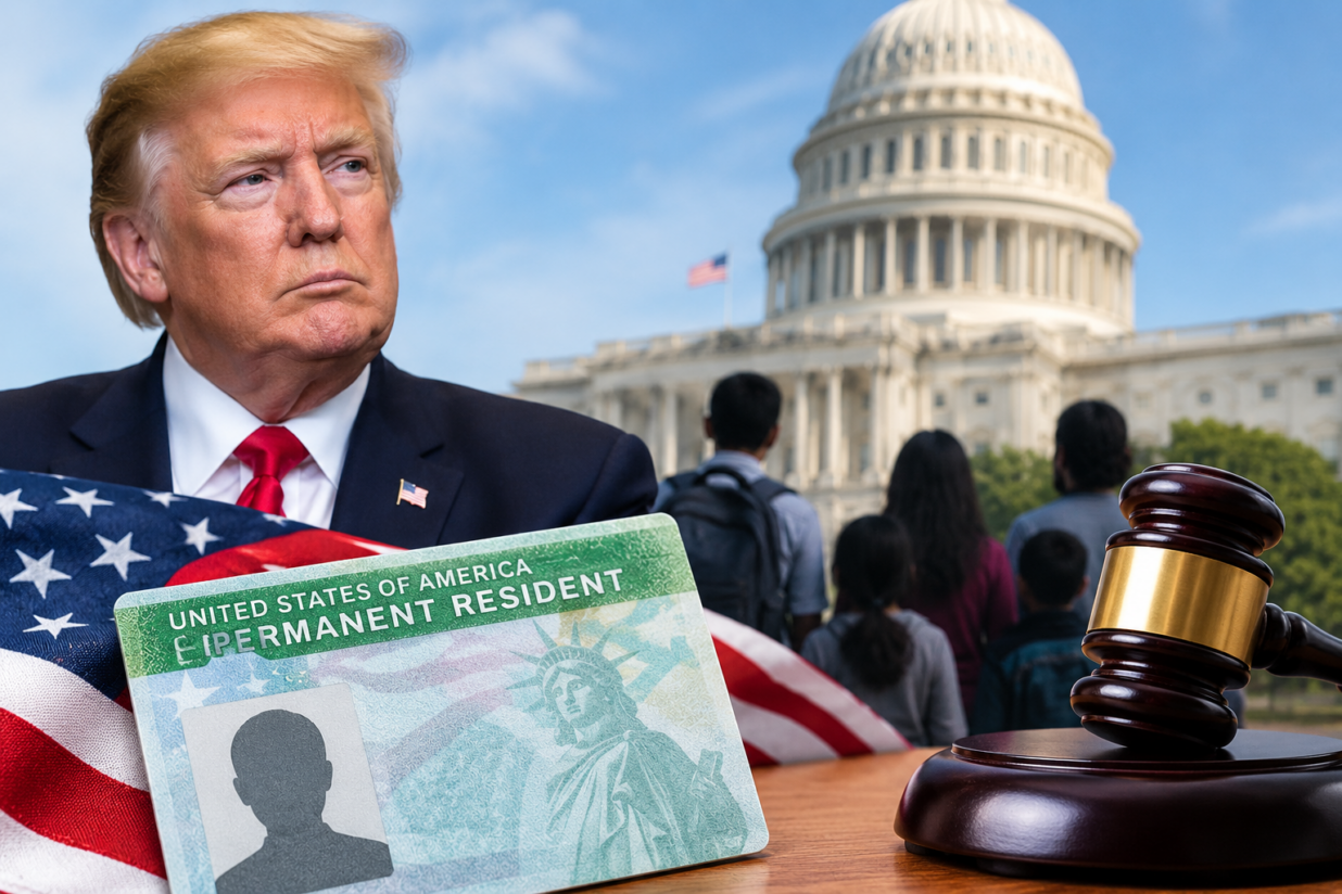 Trump Green Card Rule Faces Lawsuit From 22 States Over Immigration Policy