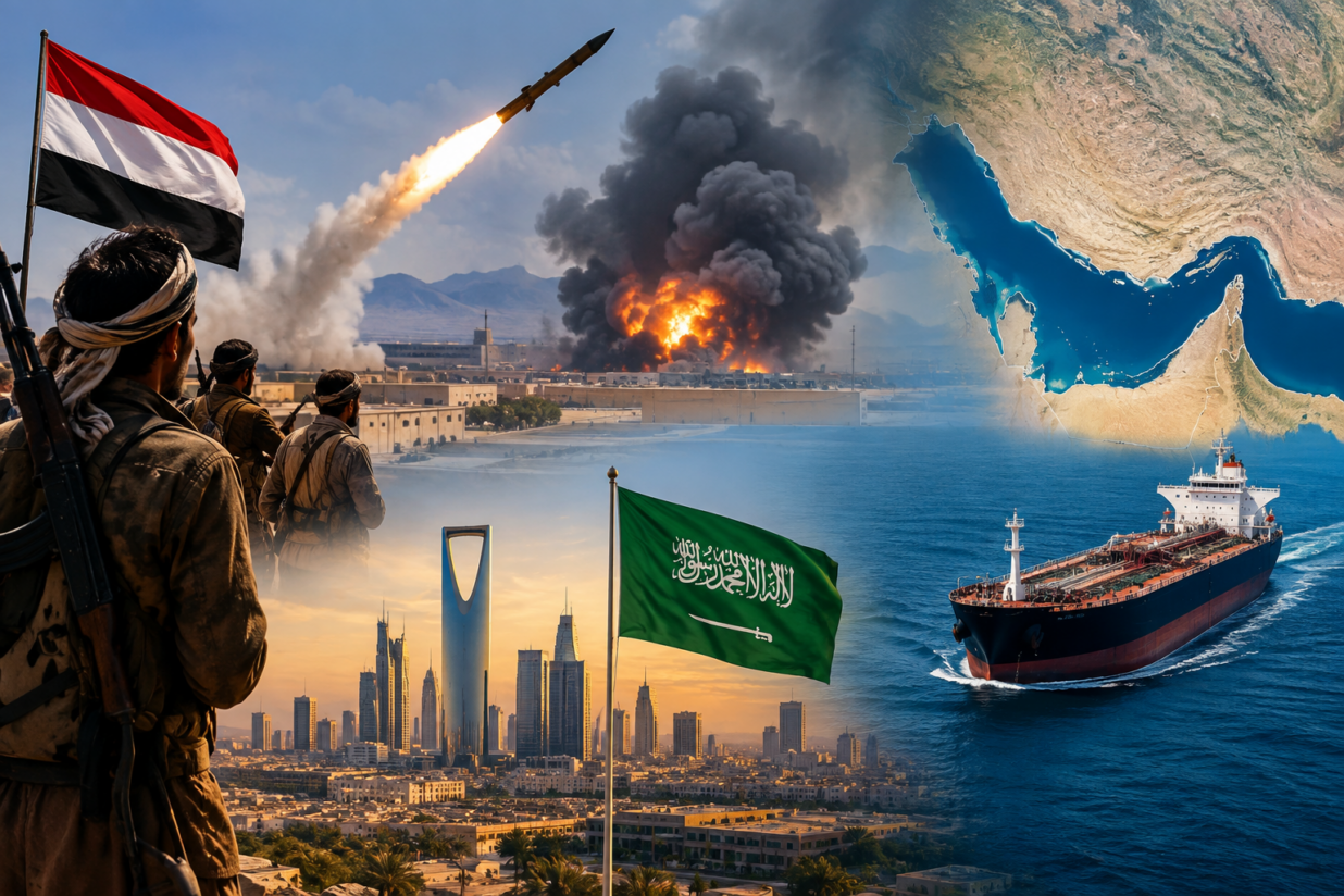 Houthis Strike Saudi Arabia Again as Strait of Hormuz Talks Stall