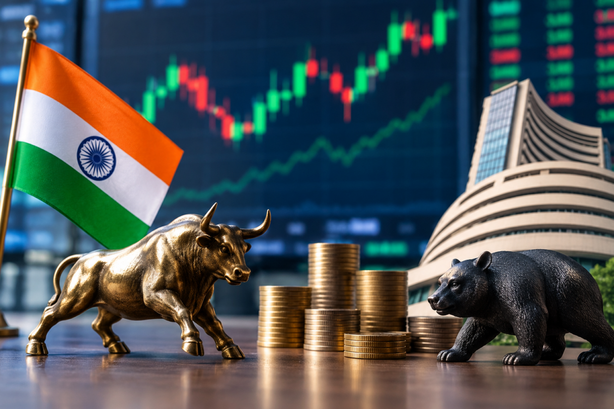 Indian Shares Seen Opening Flat as Fed Signals More Rate Hikes