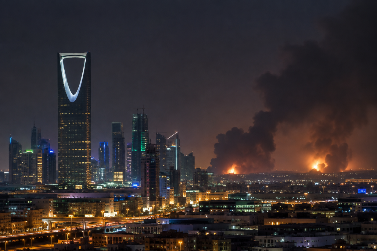 Saudi Arabia Air Raid Alert Issued in Riyadh as Explosions Are Heard