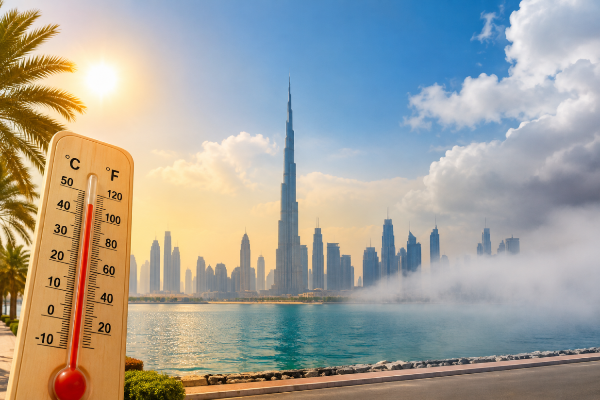 UAE Weather Forecast: Temperatures May Reach 47°C as Fog and Clouds Return