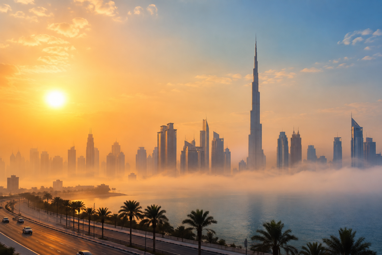 UAE Weather Forecast: Temperatures May Reach 45°C as Fog and Mist Return