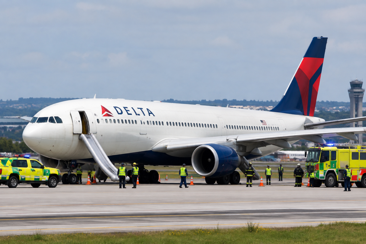 Delta Flight Emergency Landing in Portugal After Smoke Reported in Cabin