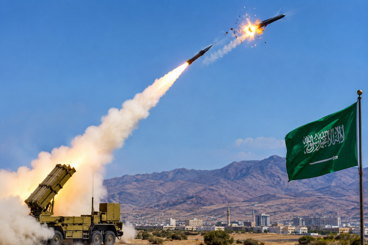 Saudi Arabia Intercepts Houthi Ballistic Missile Targeting Khamis Mushait