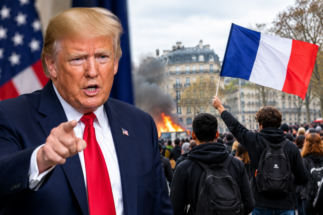 Trump Blames France Unrest on Mass Migration and Islam