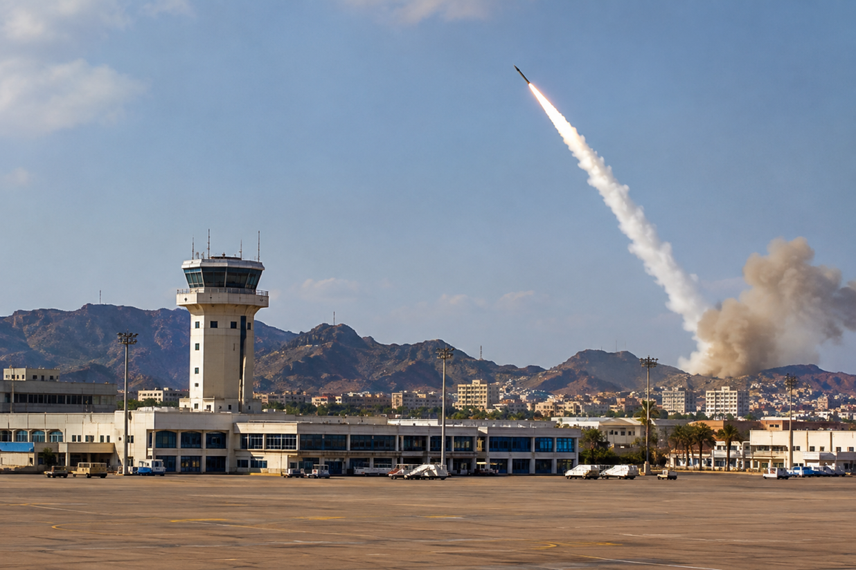 Houthis Aden Airport Targeted by Two Missiles as Yemen Fighting Intensifies