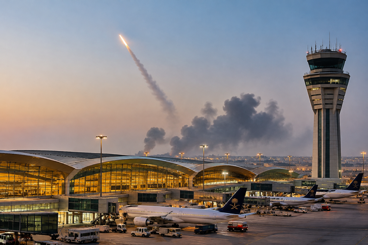 Houthis strike Riyadh as ballistic missile targets King Khalid International Airport
