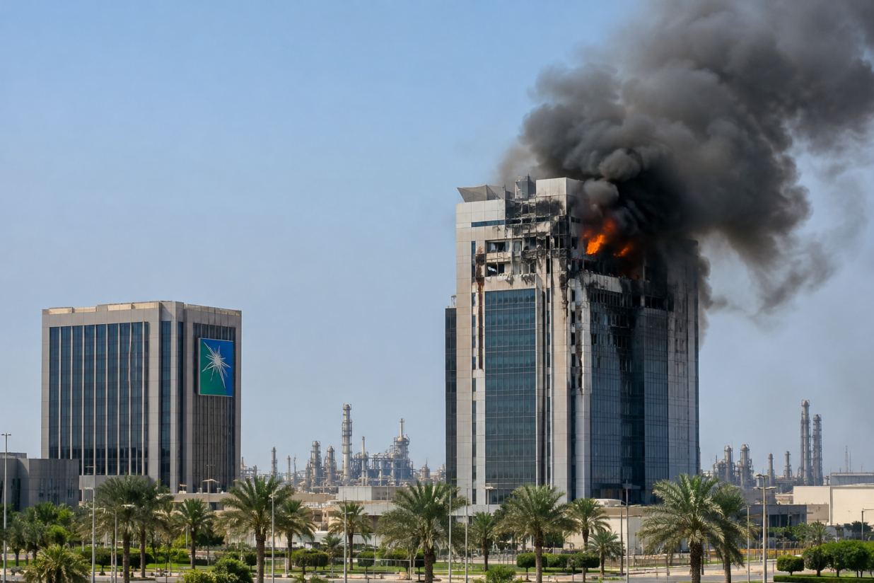 Saudi Aramco Office Hit in Dhahran as Missile Attacks Escalate