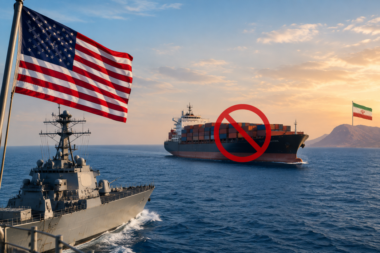 US Disables Cargo Ship Near Iran After Blockade Warning