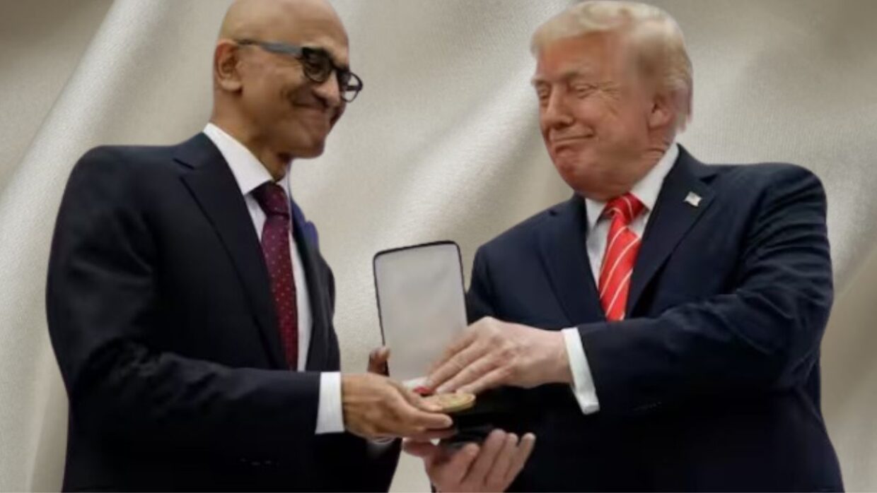 Satya Nadella Wins Trump’s Technology Honour Amid Microsoft Green Card Row